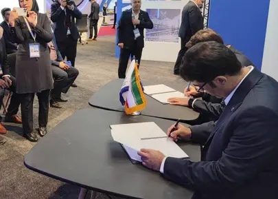 آیین امضای تفاهمنامه اعطای نمایندگی در کشورهای ایران و ترکمنستان 