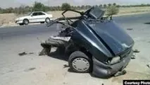 تصادف مرگبار کامیون، مینی‌بوس و پراید در محور دماوند+ فیلم
