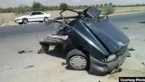 تصادف مرگبار کامیون، مینی‌بوس و پراید در محور دماوند+ فیلم