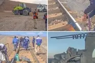 آغاز بازسازی جهادی پل ریلی باغیک–سواریان پس از تخریب بر اثر حملات هوایی دشمن 