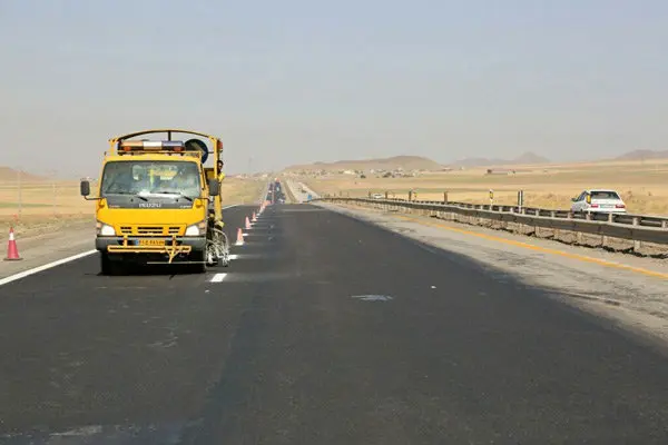 خط کشی ۲۶۰ کیلومتر از جاده‌های مازندران 