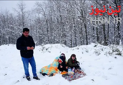 بارش برف در ارسباران،‌ بهشهر و لاهیجان