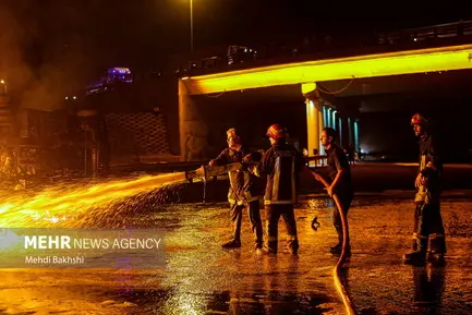 آتش سوزی تانکر