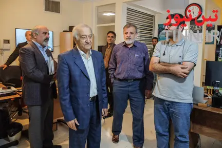 حضور مسعود تهرانچی در تحریریه تین‌نیوز