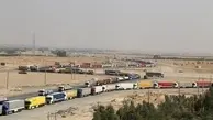 میزان ترانزیت سه‌ماهه اول سال‌جاری از پایانه مرزی مهران

