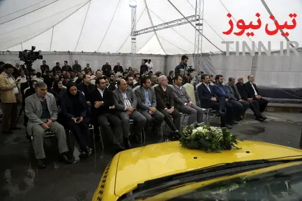 مراسم رونمایی از ناوگان نوسازی شده تاکسیرانی