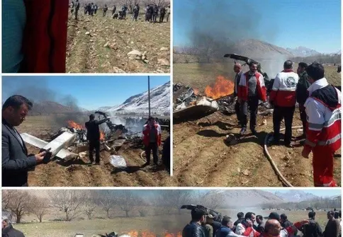سقوط بالگرد اورژانس در چهارمحال و بختیاری/ ۵ سرنشین بالگرد جان باختند + تصاویر و اسامی شهدا 