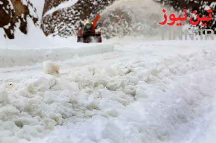 عملیات راهداری زمستانی در جاده هراز