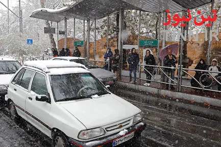 برف و ترافیک تهران