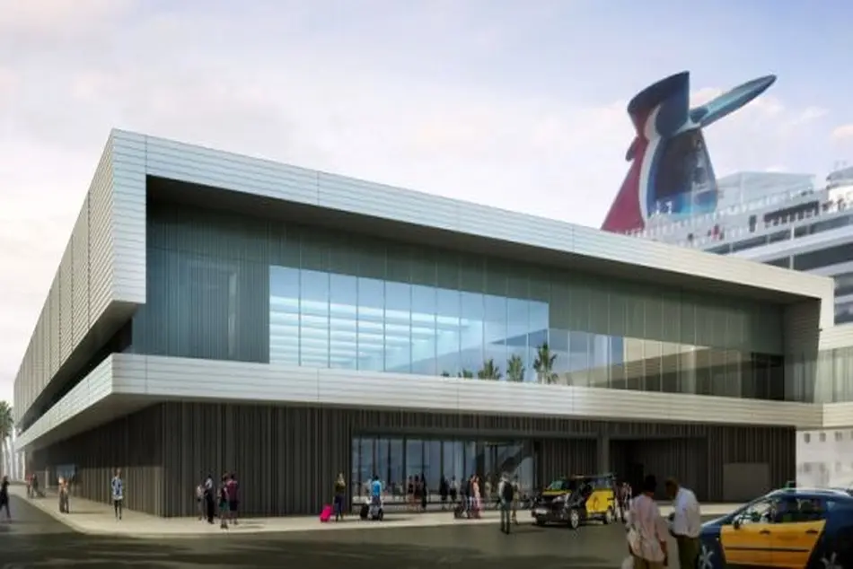 Carnival reveals its modern terminal in Barcelona