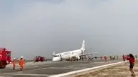 فرود هواپیما بدون چرخ‌جلو در میانمار