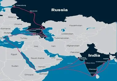صادرات هند از طریق گرجستان به روسیه