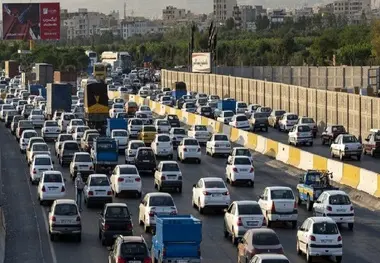 ترافیک آزادراه قزوین–کرج سنگین شد