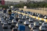 ترافیک سنگین در آزادراه قزوین- کرج- تهران