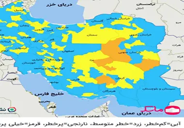 رنگ ۳۲۱ شهرستان آبی شد/ نقطه قرمز کرونایی نداریم 