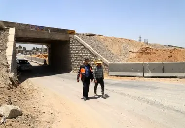اجرای پروژه تعریض پل زیرگذر راه آهن زردنجان 