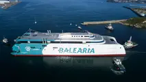 Baleària launches an innovative fast ferry, the first in the world with natural gas internal combustion engines