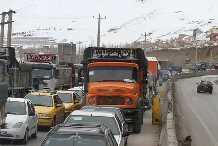 مسدود سازی محور هراز