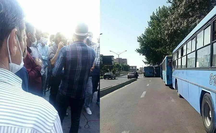 اعتصاب رانندگان اتوبوس حمل و نقل عمومی این شهر را فلج کرد