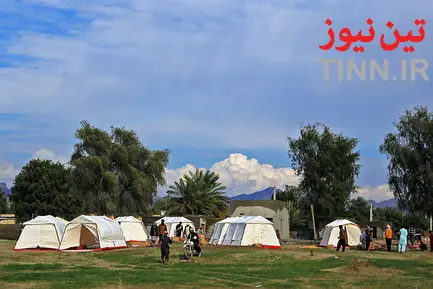 مناطق سیل زده جاسک