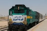 راه‌ اندازی آزمایشی نخستین قطار مسافری قم - تبریز