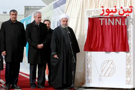 مراسم افتتاح راه آهن میانه - بستان آباد