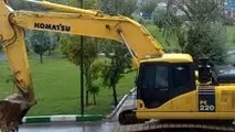 واژگونی یک دستگاه کشنده، مرگ سرنشین را رقم زد