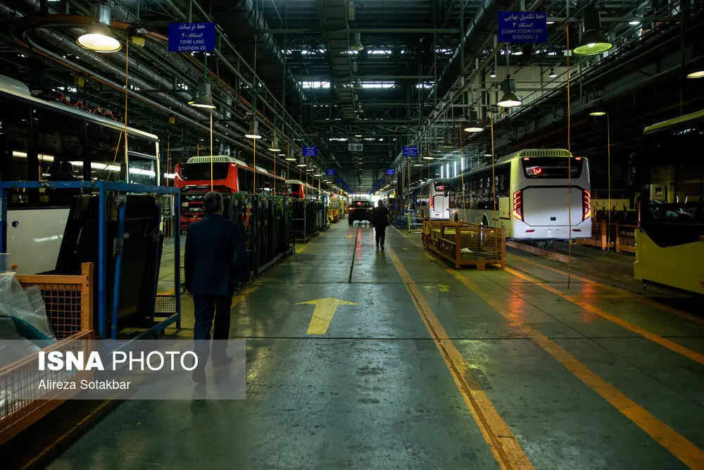 افتتاح نخستین خط تولید انبوه اتوبوس برقی
