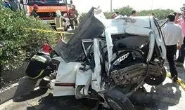 تصادف در جاده کمربندی نورآباد ۳ کشته و یک مجروح برجای گذاشت