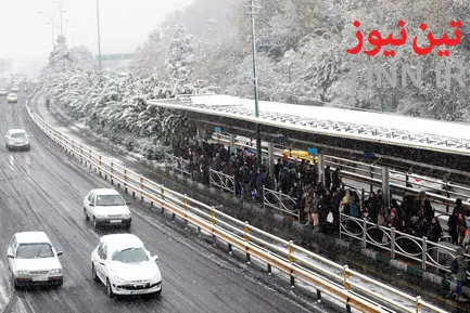برف و ترافیک تهران