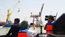 بازدید خبرنگاران رسانه های خارجی از مجتمع بندری خرمشهر