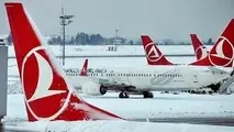 اخطار سازمان هواپیمایی کشوری به ترکیش ایرلاینز