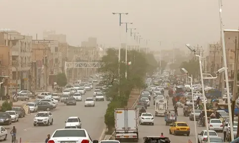 گرد و خاک در آبادان