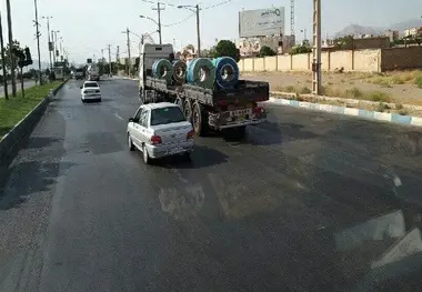 حمل غیر اصولی بار؛ مدیران فنی شرکت های حمل و نقل کجایند؟+ عکس