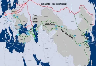 افزایش استقبال از کریدور میانی برای ترانزیت ریلی از چین به اروپا