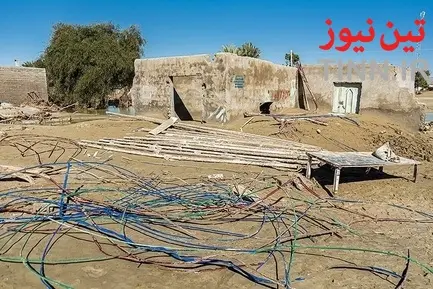 خسارت سیل در روستاهای« زرآباد سیستان و بلوچستان»