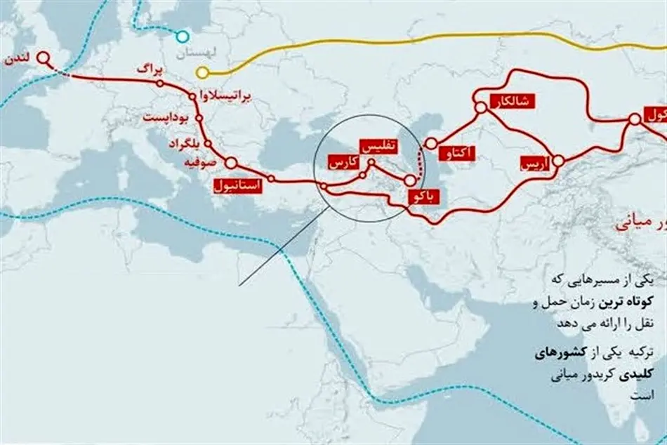 ایران از ترانزیت ۳۰میلیون تنی چین-اروپا استفاده می‌ کند؟ 