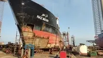 جوان سازی شناور ۲۸۰۰ تنی در مجتمع کاسپین شرکت صدرا