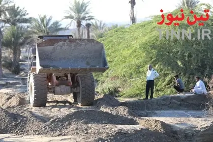 مناطق سیل زده جاسک