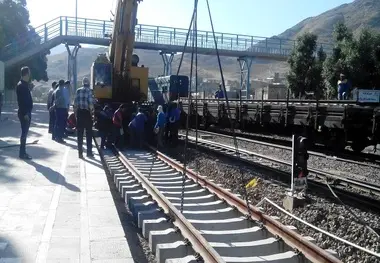 بازسازی ۵۰۰ متر از خط ایستگاه راه‌آهن اراک

