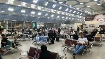 ریزگردهای آفریقایی مسافران ایرانی را در فرودگاه نجف سرگردان کرد