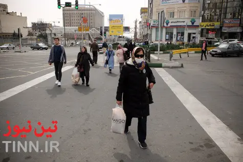 نقشه ریسک ابتلا به ویروس کرونا در تهران 