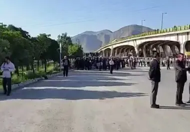 کارگران هپکو بار دیگر راه‌آهن شمال-جنوب را برای ساعاتی بستند