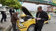 تصاویر| راننده‌ تاکسی که برای مردم دستکش می‌سازد