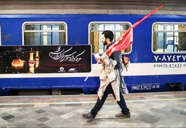 38 قطار رجا زائران اربعین حسینی را جابه‌جا می‌کنند