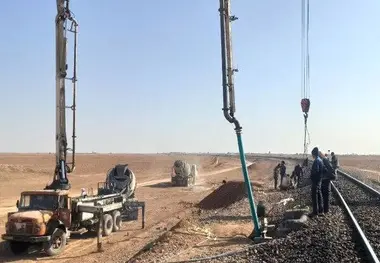  پل راه‌ آهن آران و بیدگل در آستانه تکمیل قرار گفت