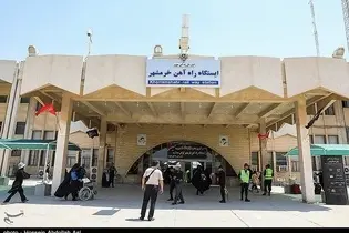 فیلم| حال و هوای اربعین در ایستگاه راه آهن خرمشهر