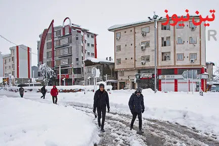 بارش سنگین برف در گیلان
