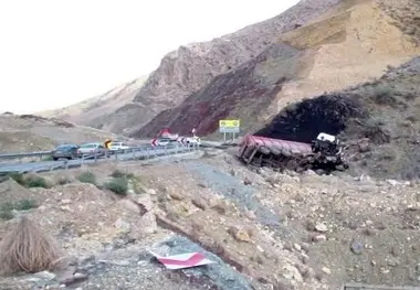 عکس| تشکر رانندگان از رمپ فوق پیشرفته گردنه حاجی آباد