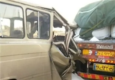 واژگونی مینی‌بوس در جاده قدیم قزوین/ 18 مسافر مصدوم شدند